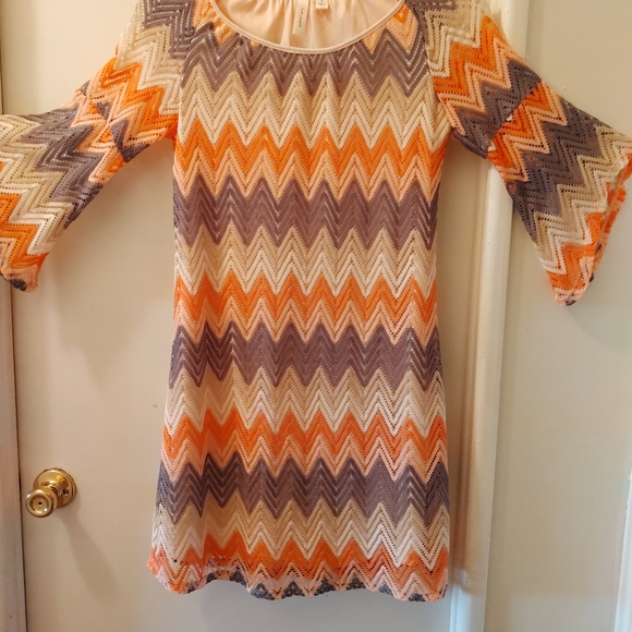 Retro zig zag dress. S - Picture 2 of 7